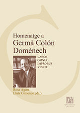 HOMENATGE A GERMà COLóN DOMèNECH, de VARIOS AUTORES | portada del libro