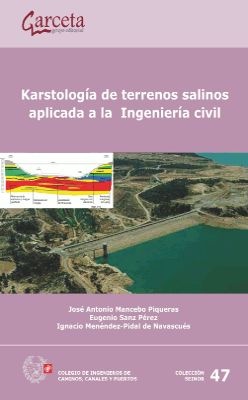 KARSTOLOGIA DE TERRENOS SALINOS APLICADA A LA INGENIERIA CIVIL, de Mancebo Piqueras | portada del libro