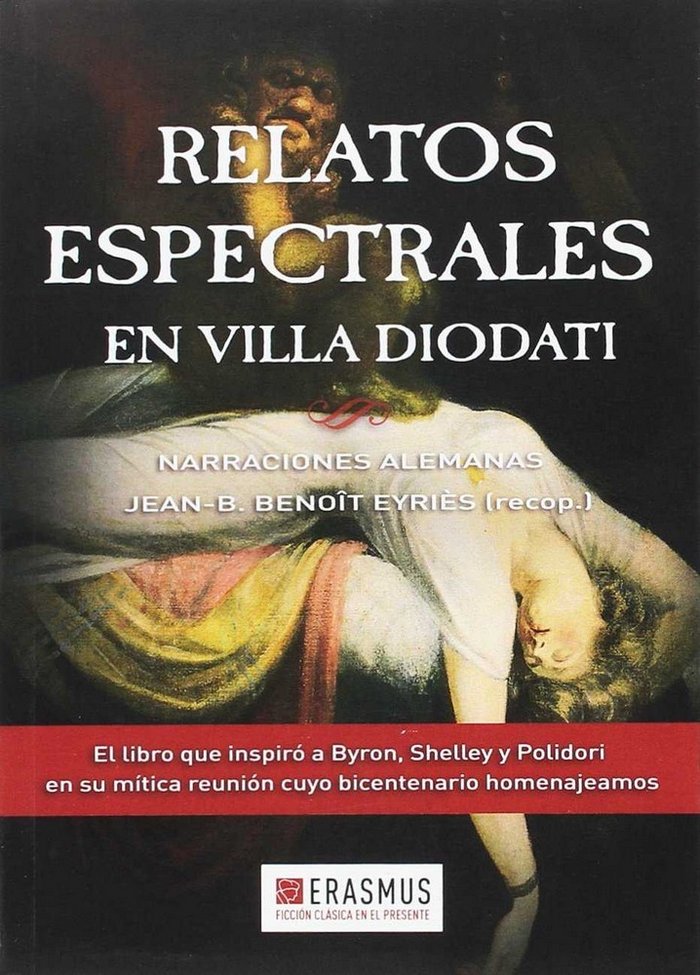 Relatos espectrales en Villa Diodati, de Benoït Eyriès, Jean B. | portada del libro