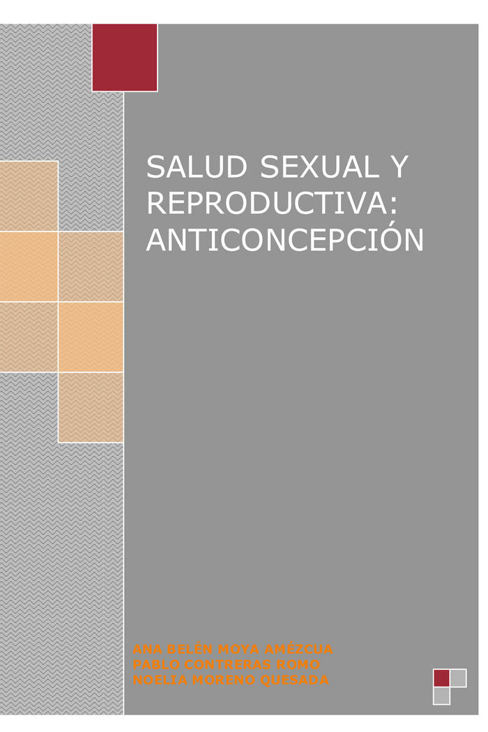 Salud Sexual y Reproductiva: Anticoncepción, de MOYA AMEZCUA | portada del libro