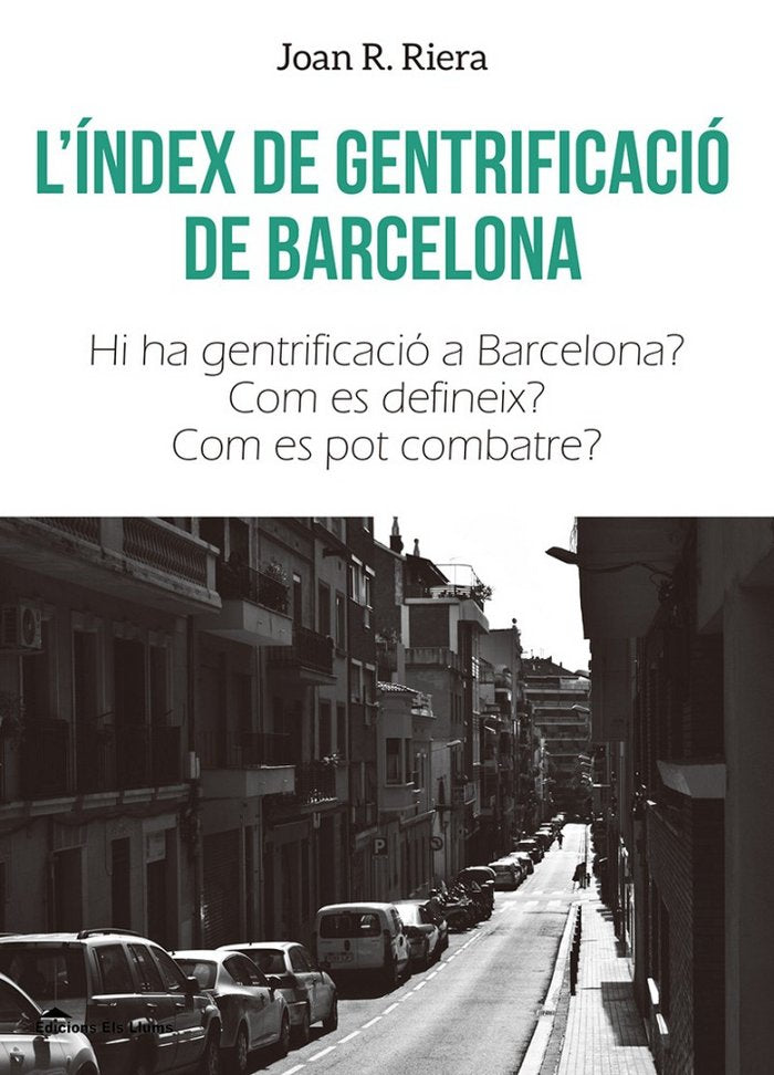 L'índex de gentrificació de Barcelona, de Riera Alemany, Joan R. | portada del libro