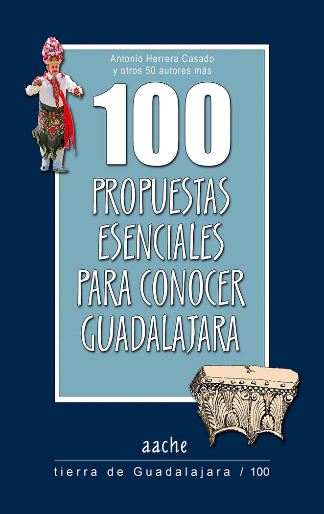 100 Propuestas esenciales para conocer Guadalajara, de HERRERA CASADO | portada del libro