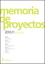 Memoria de proyectos 2010-11, de Bergera Serrano | portada del libro