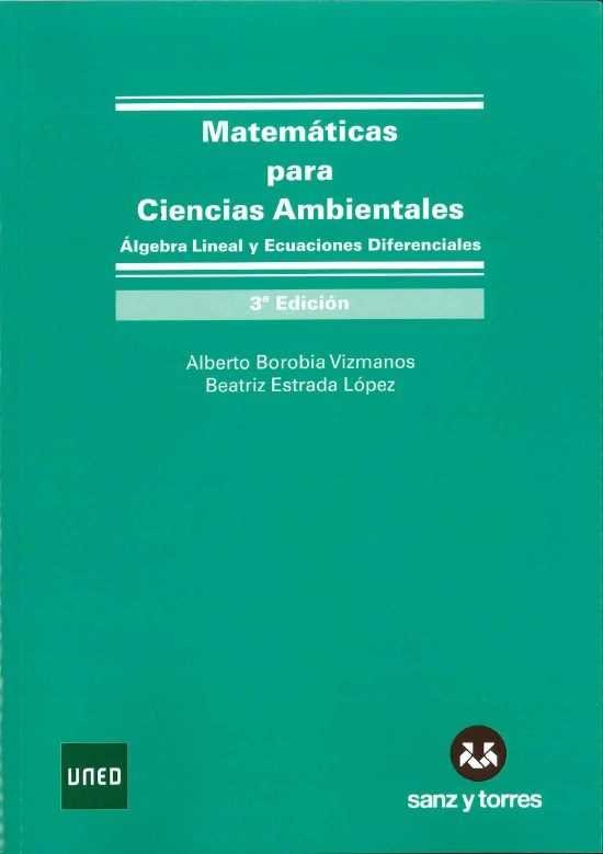 Matemáticas para Ciencias Ambientales, de Borobia Vizmanos | portada del libro