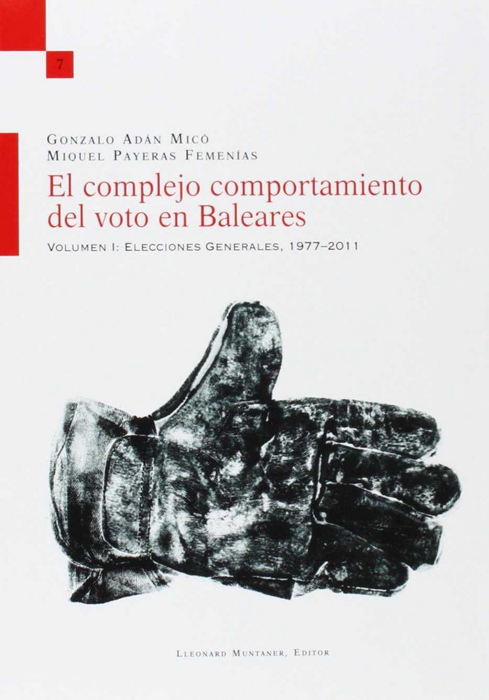 El complejo comportamiento del voto en Baleares, 1977-2001, de Adán Micó | portada del libro