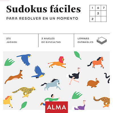 Sudokus fáciles para resolver en un momento, de Anders Producciones | portada del libro