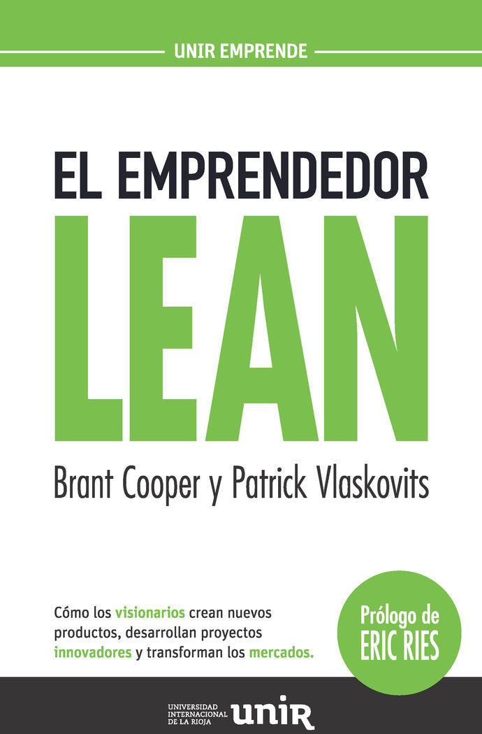 El emprendedor Lean, de Cooper, Brant | portada del libro