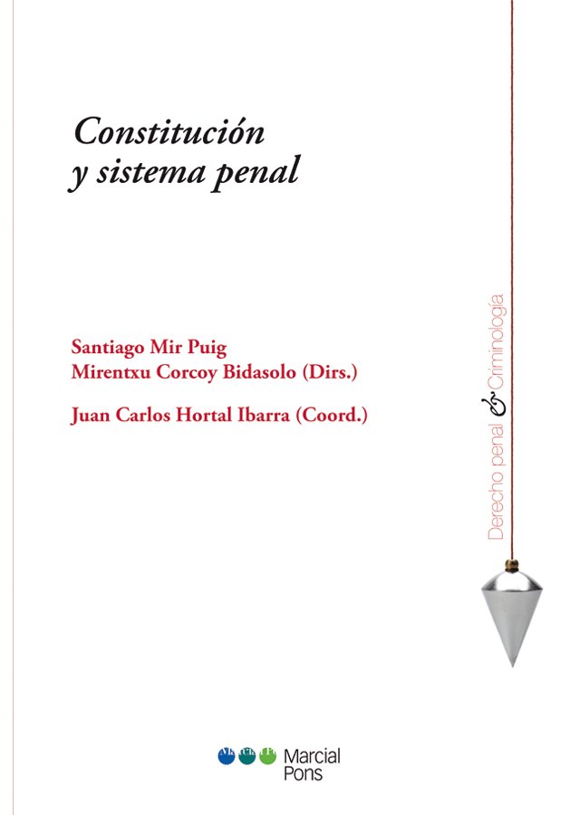 Constitución y sistema penal | portada del libro