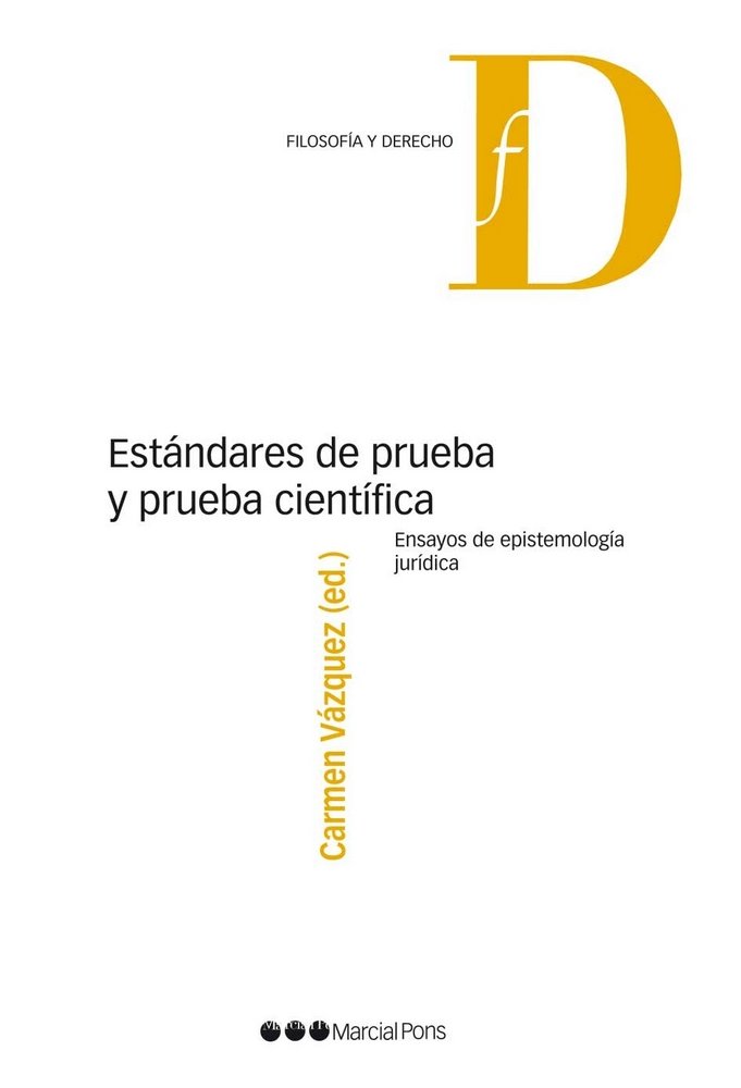 Estándares de prueba y prueba científica | portada del libro
