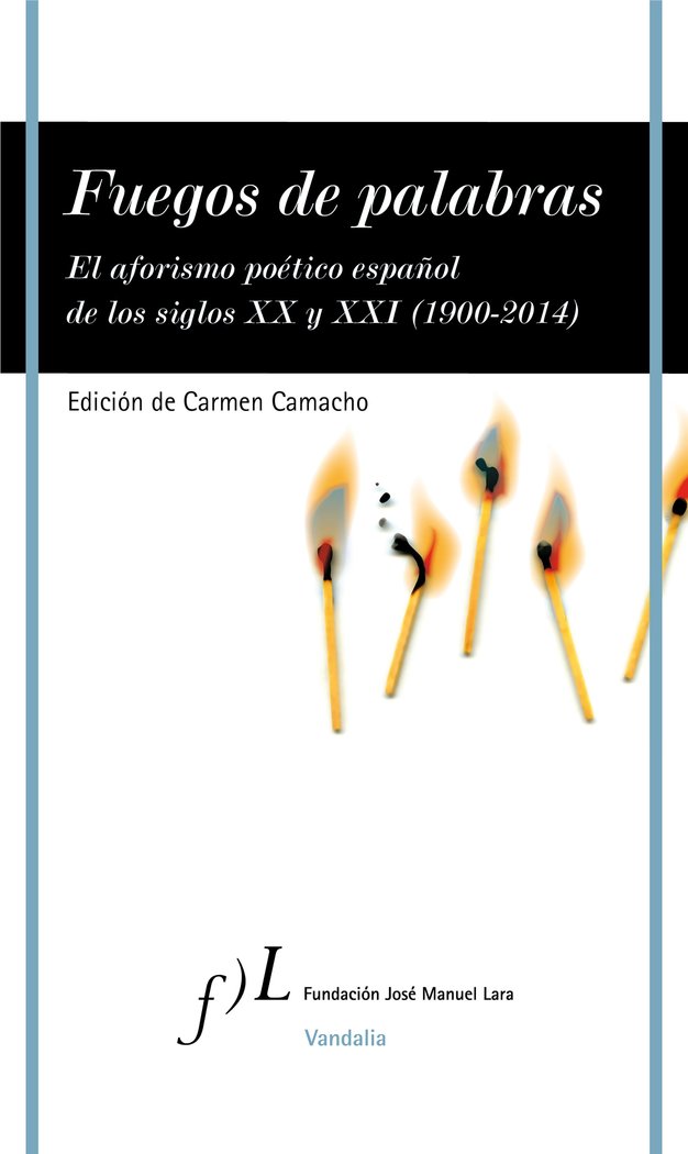 Fuegos de palabras, de Camacho García | portada del libro