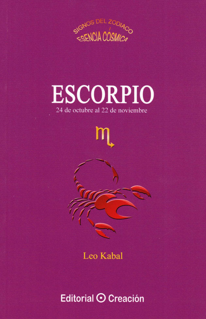 Escorpio, de Kabal, Leo | portada del libro