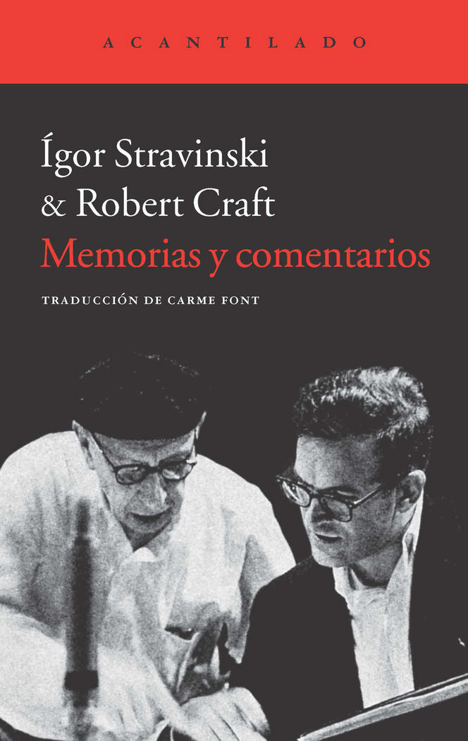 Memorias y comentarios, de Stravinski, Igor | portada del libro