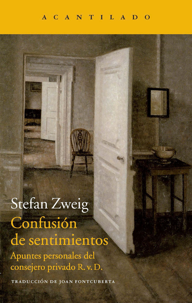 Confusión de sentimientos, de Zweig, Stefan | portada del libro