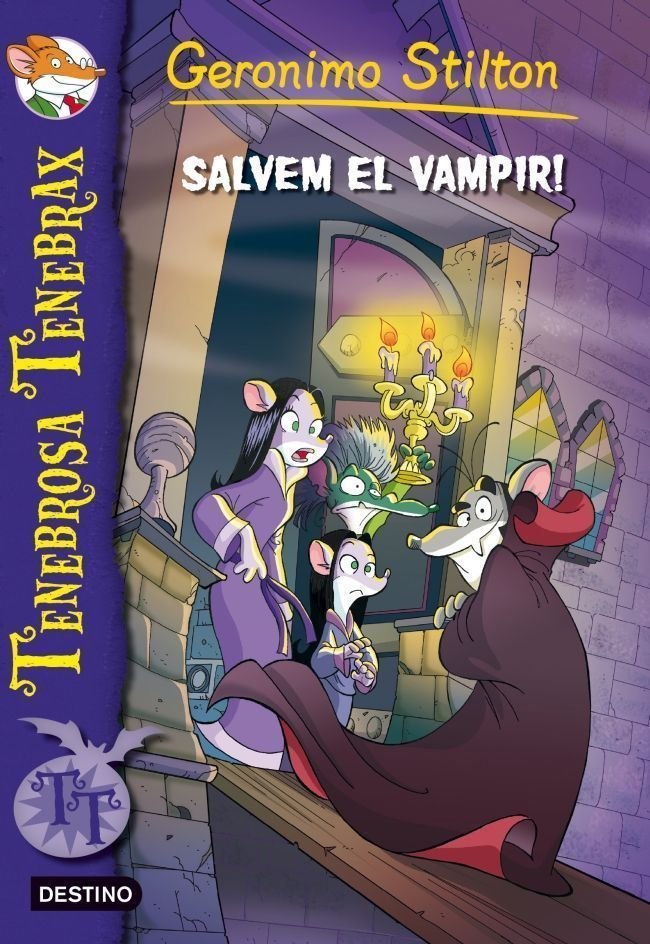 4. Salvem el vampir, de Stilton, Geronimo | portada del libro