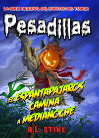El espantapájaros camina a medianoche, de R.L. Stine | portada del libro