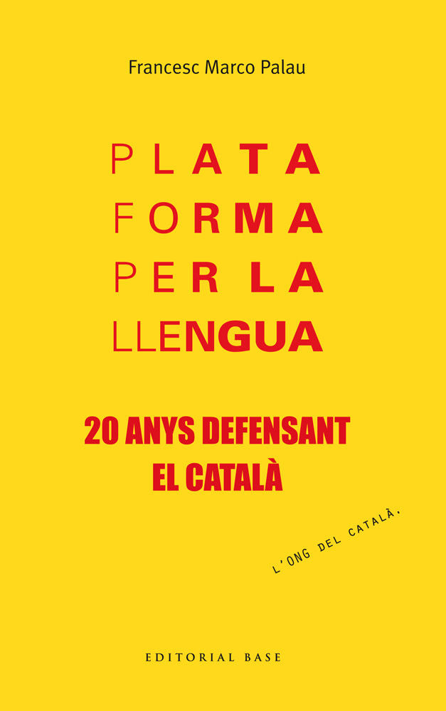 Plataforma per la llengua, de Marco Palau, Francesc | portada del libro