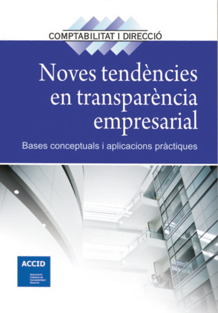 Noves tendències en transparència empresarial, de ACCID | portada del libro