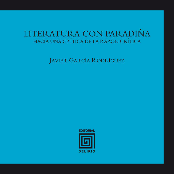 Literatura con paradiña, de García Rodríguez, Javier | portada del libro