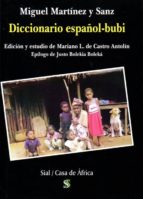Diccionario español-buby, de M. MARTINEZ Y SANZ | portada del libro
