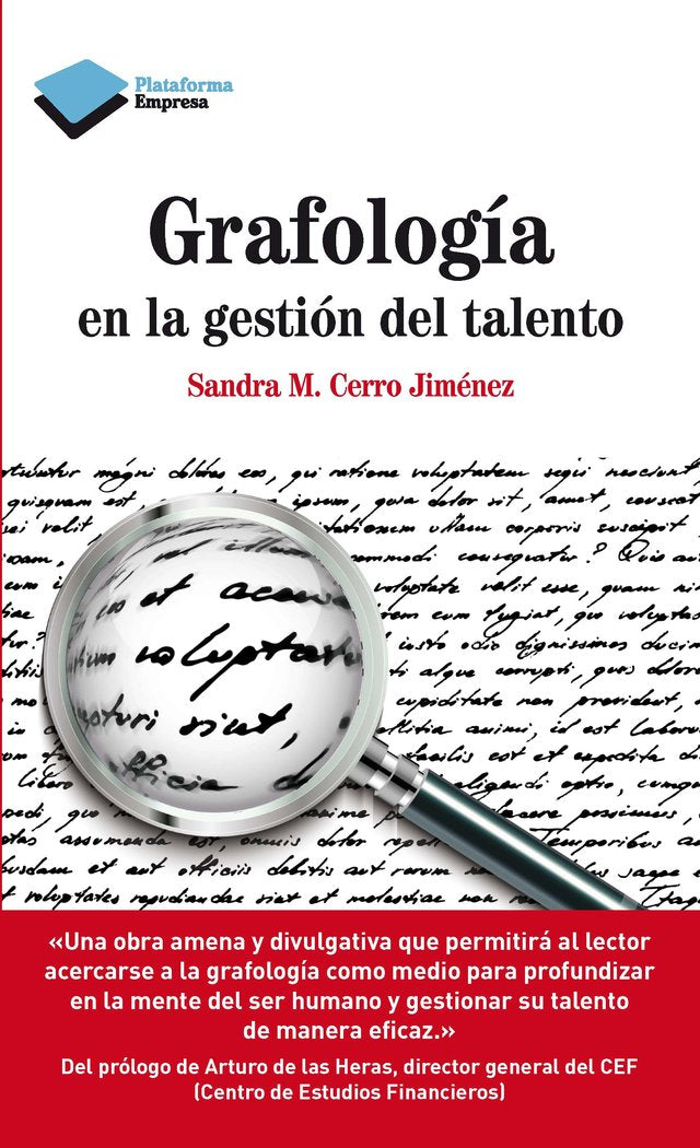 Grafología en la gestión del talento, de Cerro Jiménez, Sandra Mª | portada del libro