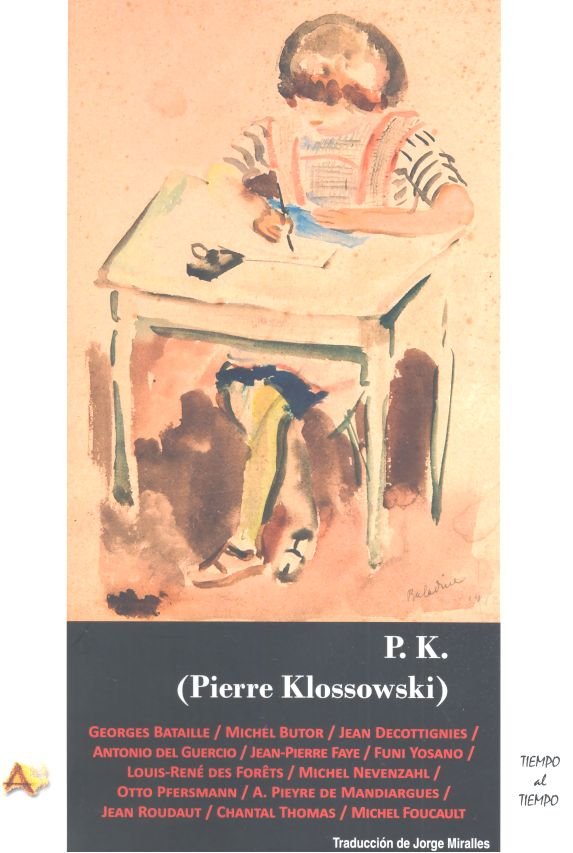 P K PIERRE KLOSSOWSKI | portada del libro