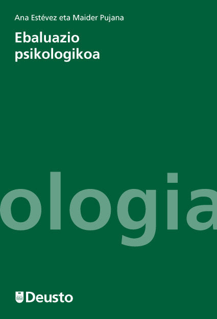 Ebaluazio psikologikoa, de Estévez Gutiérrez, Ana | portada del libro