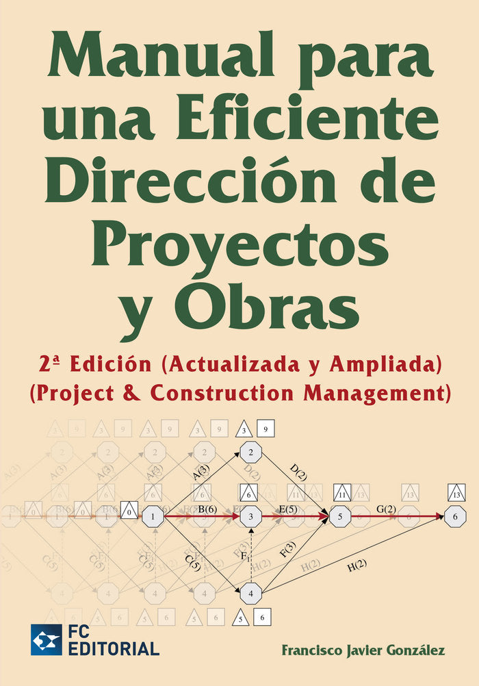 Manual para una eficiente dirección de proyectos y obras, de González, Francisco Javier | portada del libro