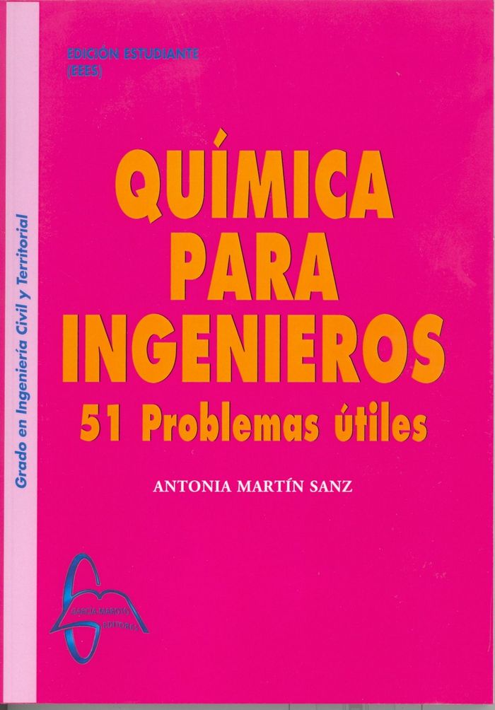Química para Ingenieros, de Antonia Martín Sanz | portada del libro