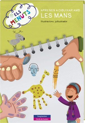Els menuts aprenen a dibuixar amb les mans, de AA. VV. | portada del libro