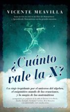 CUANTO VALE LA X?, de Vicente Meavilla | portada del libro