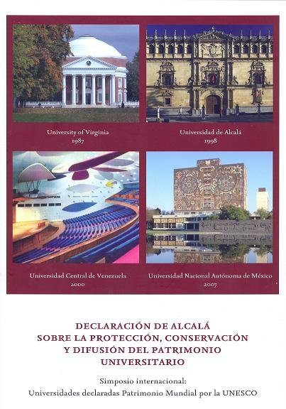 Declaración de Alcalá sobre la protección, conservación y difusión del Patrimonio Universitario, de Varios autores | portada 