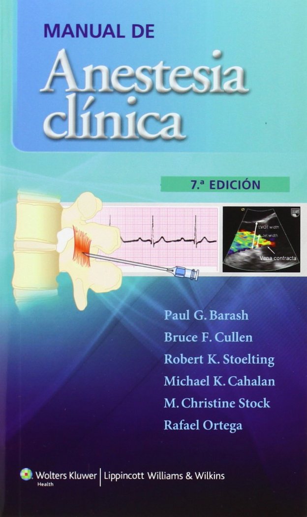 Manual de anestesia clínica, de Barash | portada del libro