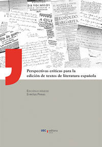 Perspectivas críticas para la edición de textos de literatura española, de Penas Varela, Ermitas | portada del libro