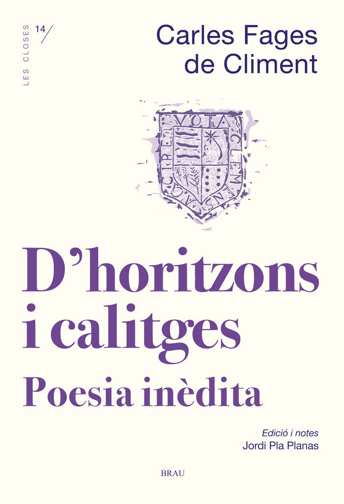 D'horitzons i calitges, de Fages de Climent | portada del libro