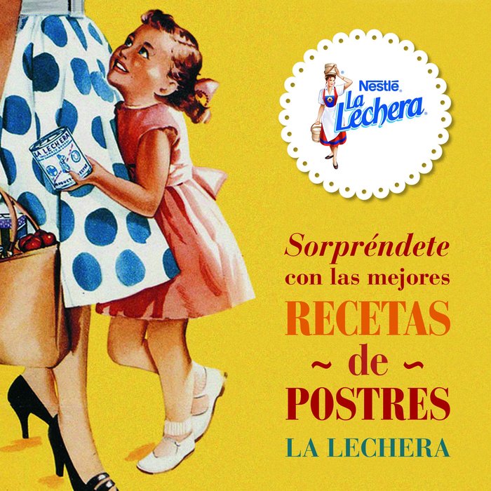 Sorpréndete con las mejores recetas de postres LA LECHERA, de VV.AA. | portada del libro