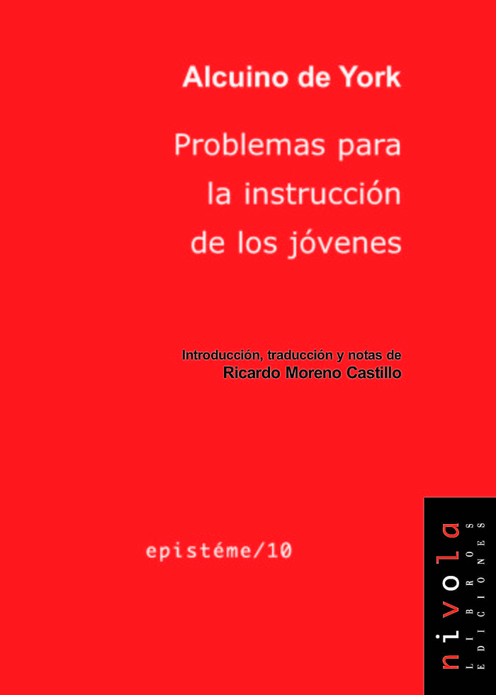 Problemas para la instrucción de los jóvenes, de de York, Alcuino | portada del libro