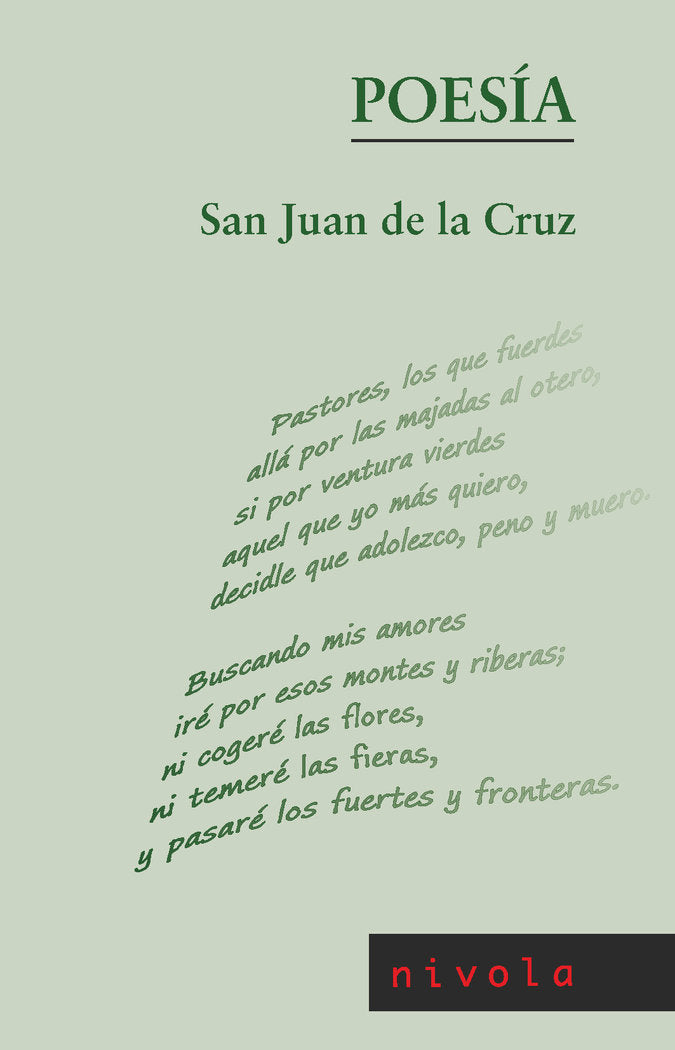 POESIA, de DE LA CRUZ, SAN JUAN | portada del libro