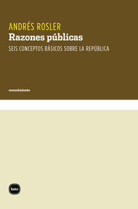 Razones públicas, de Rosler (argentino), Andrés | portada del libro