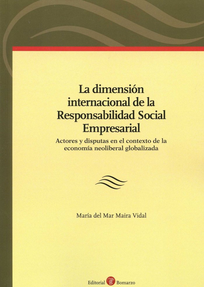 La dimensión internacional de la Responsabilidad Social Empresarial, de Maira Vidal | portada del libro
