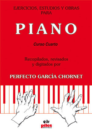 EJERCICIOS, ESTUDIOS Y OBRAS PARA PIANO, de GARCIA CHORNET | portada del libro