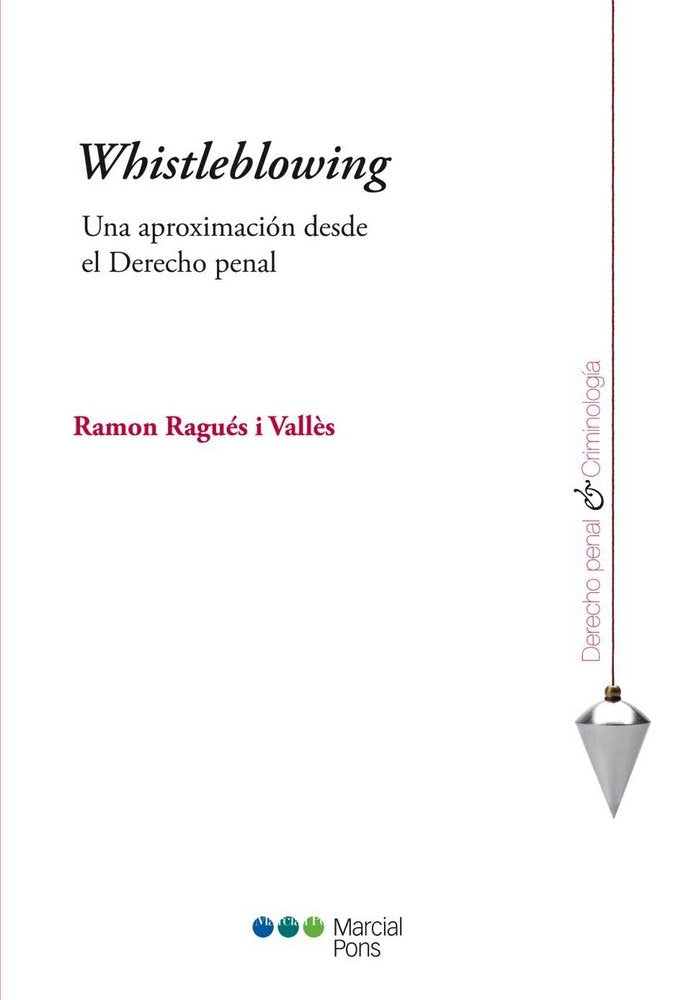 Whistleblowing, de Ragués i Vallès, Ramon | portada del libro