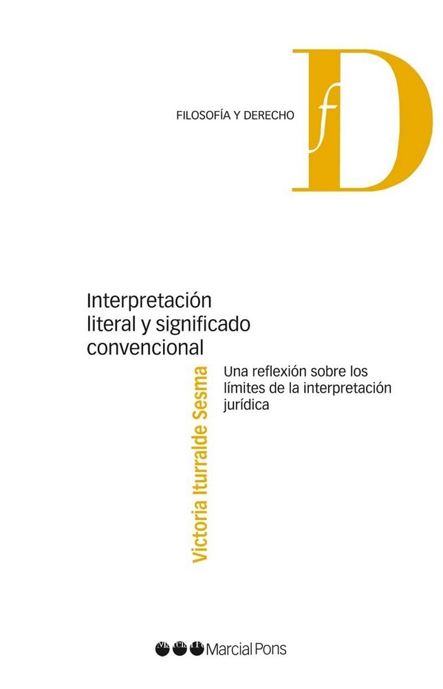 Interpretación literal y significado convencional, de Iturralde Sesama, Victoria | portada del libro