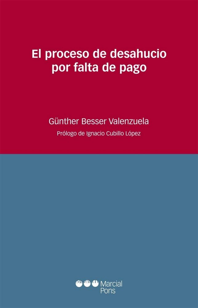 El proceso de desahucio por falta de pago, de Besser Valenzuela, Günther | portada del libro