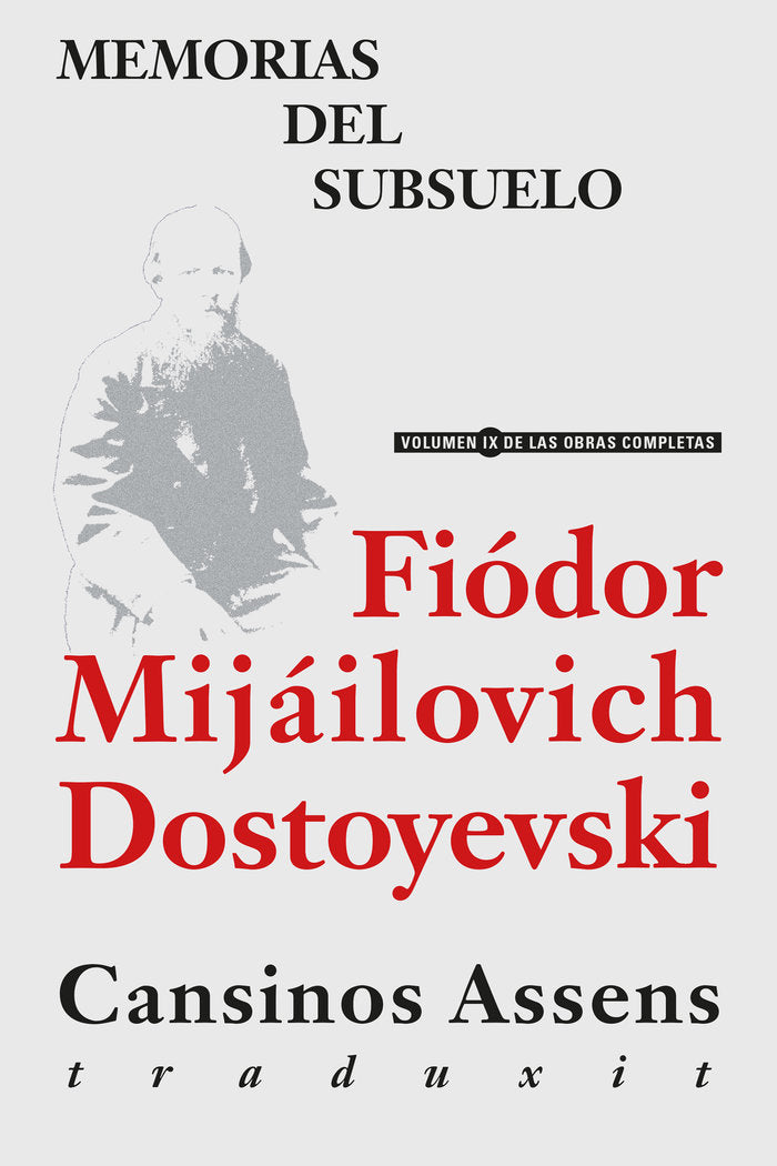 MEMORIAS DEL SUBSUELO, de DOSTOYEVSKI, FIODOR MIJAILOVICH | portada del libro