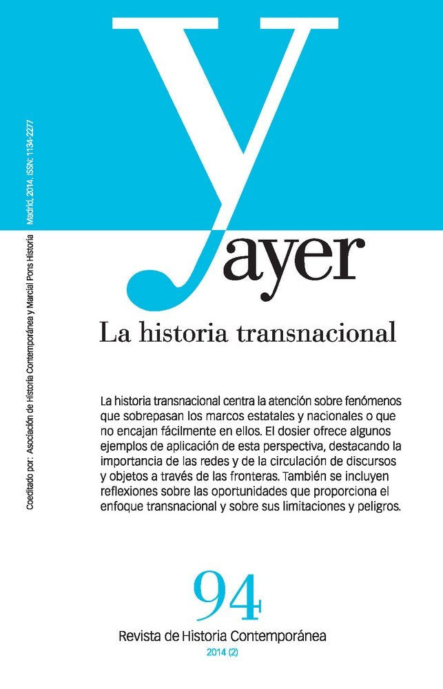 HISTORIA TRANSNACIONAL, LA (Ayer 94), de Martykánová, Darina | portada del libro