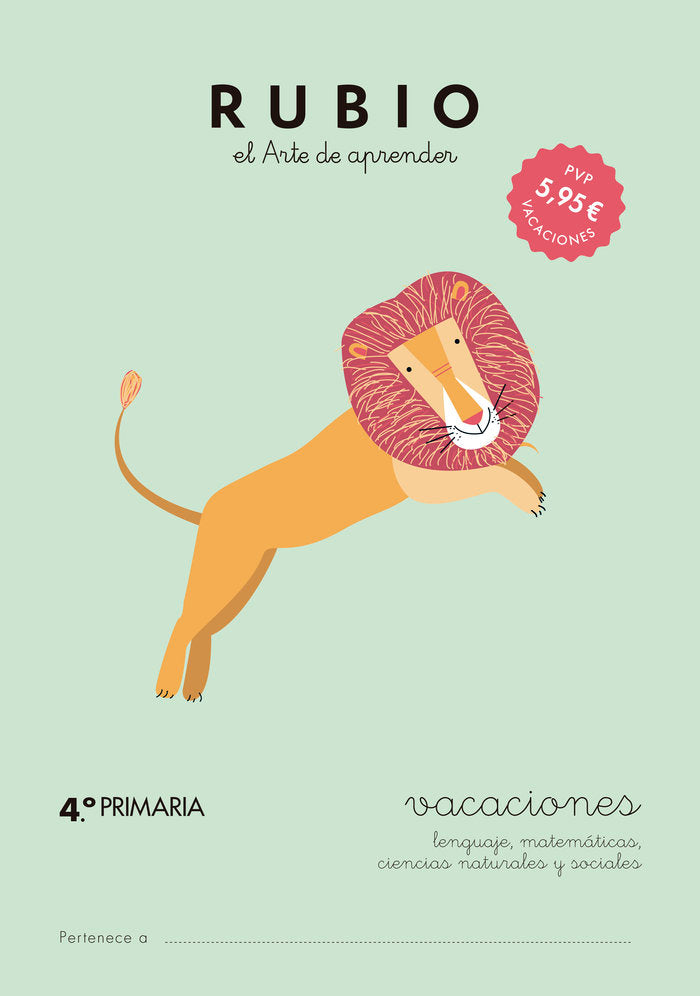 Vacaciones RUBIO (4.º de Primaria), de Varios autores | portada del libro