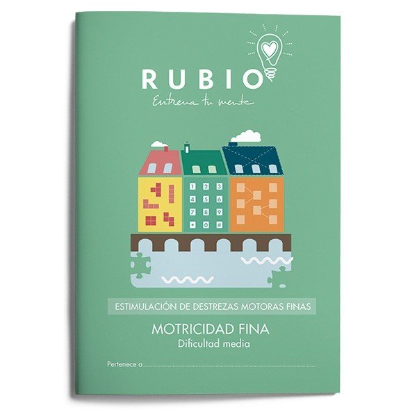 Estimulación de destrezas motoras finas: motricidad fina (dificultad media), de FUNDACIÓN CUADERNOS RUBIO | portada del libro