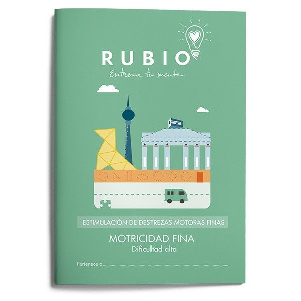 Estimulación de destrezas motoras finas: motricidad fina (dificultad alta), de FUNDACIÓN CUADERNOS RUBIO | portada del libro