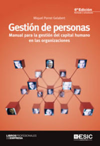 Gestión de personas, de Porret Gelabert, Miquel | portada del libro