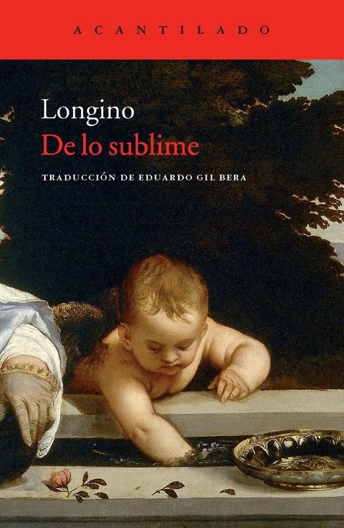 De lo sublime, de Longino | portada del libro